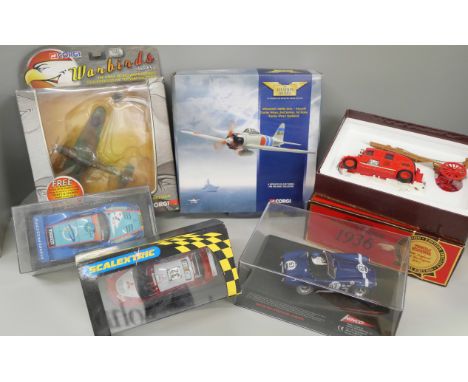 Model vehicles; Corgi Aviation, other Corgi, Models of Yesteryear, Ninco and Scalextric cars