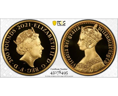 UNITED KINGDOM. Elizabeth II, 1952-.Gold 200 pounds, 2021. Proof.The first coin in the series features the reverse of the Got