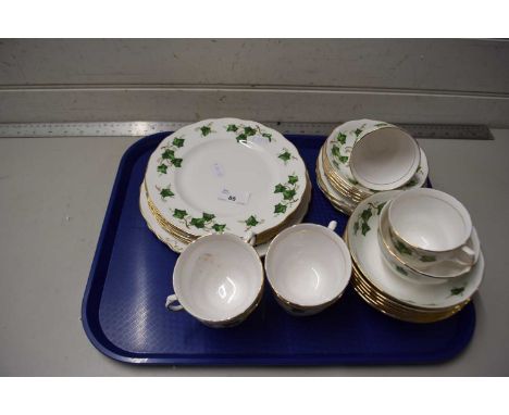 Quantity of Colclough ivy leaf tea and table wares