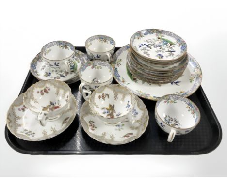 Seventeen pieces of Mintons tea china and a further pair of cups and saucers.