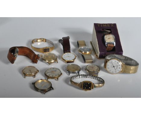 A collection of vintage retro gentleman’s wristwatches to include Timex, Sekonda, Avia, Roamer Quartz, Arntime, Mindy, Avalon