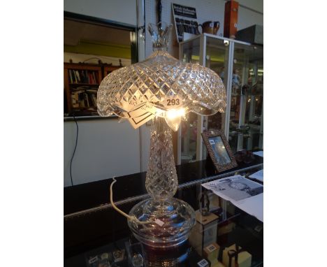 Good Quality Waterford Crystal Table Lamp