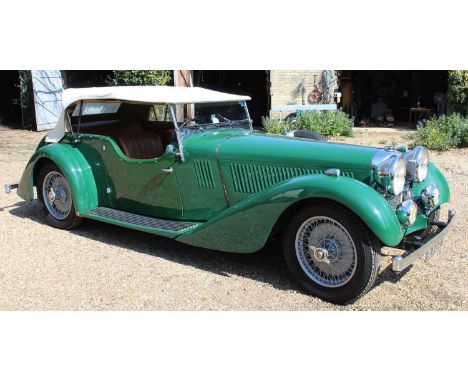 A 1934 Alvis Speed Twenty SC Tourer by Vanden PlasReg No. BLX277Car No. 16749 Chassis No. 11926Engine No. 13497 Body No. 3278