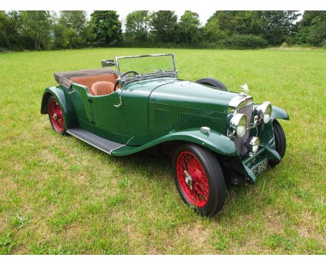 1934 Alvis Firefly TourerRegistration No: AFY 850,Chassis No: 11092,Odometer 20143,Cross & Ellis coachwork No: 53548. The fir