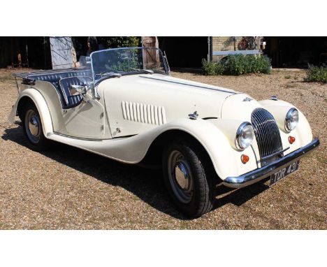 1960 Morgan Plus 4, Four SeaterReg No. TDR 431Chassis No. 4526 Engine No. TS67598 Gearbox No. 22208HROld English White with B