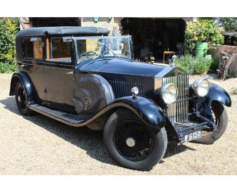 1932 Rolls Royce 20/25 Sedanca de Ville, Barkers Coachwork with divisionReg No. GW6158Chassis No. GBT31 Engine No. J3ZDark Bl