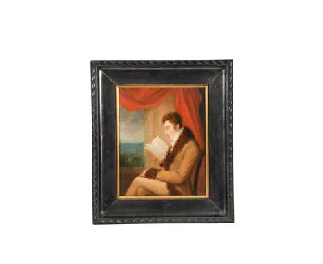 Anglo-Irish School, circa 1800 Portrait of a gentleman reading, believed to be Thomas Henry Sheridan (1786-1812) known as 'Pe