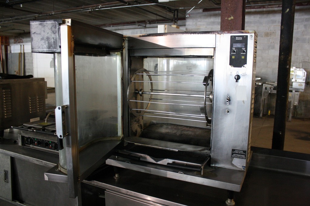 SAVORY EQUIPMENT MODEL SP5 PANORAMA ROTISSERIE OVEN