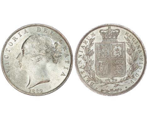 Victoria (1837-1901), Halfcrown, 1882, type A5, young head left with two plain fillets in hair, omitting W.W. on truncation, 