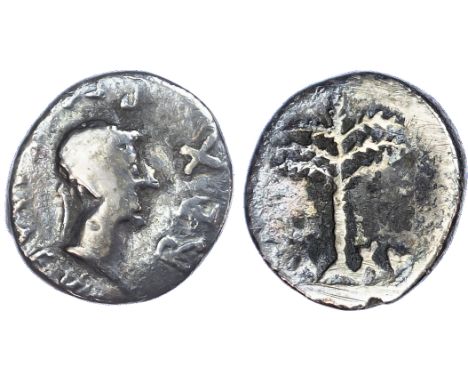 Kings of Mauretania, Ptolemy (c. AD 20/1-40) AR Denarius, mint of Caesarea, dated RY 16 (c. AD 35/6 or 37/8), 2.23g. REX PTOL