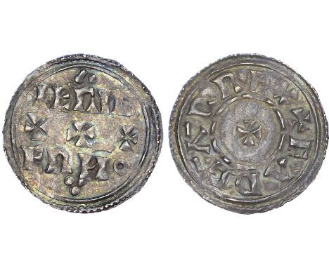 Eadgar (959-973), Penny, two line type, pre-reform (959-72/3), York mint, moneyer Heriger small cross pattée within inner lin