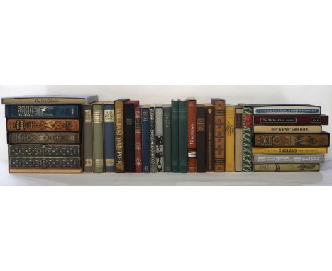 Folio Society A shelf of various slip-cased volumes, largely classic literature and collected short stories Condition Report: