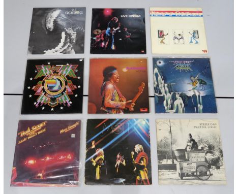 PROG ROCK, POP AND ROCK LP VINYL RECORDS  with Rory Gallagher, Peter Gabriel, Simon and Garfunkel, The Bee Gees, Gary Glitter