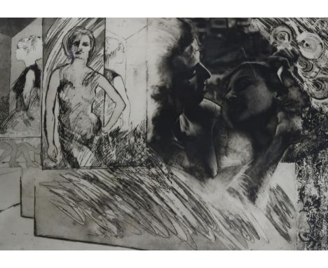 LAURA VOLKERDING (AMERICAN 1939-1996) DREAM FRAGMENT&nbsp; Etching, signed, inscribed, numbered (20/20), 38 x 53cm Available 