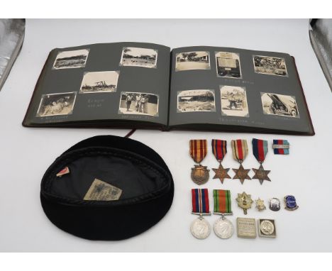 A WW2 medal group comprising Burma Star, Africa Star, 1939-1945 Star, War Medal, Defence Medal and Dunkirk commemorative meda