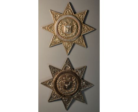 Friendly Society - a Victorian silver sash badge, Ancient Order of Foresters, as an eight-pointed star, emblem to centre, 8.5
