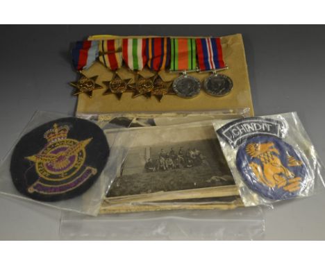 Medals, WW2, group of six, 1939 - 1945 Star, Africa Star (North Africa 1942- 43 clasp), Italy Star, Burma Star, 1939 - 1945 D