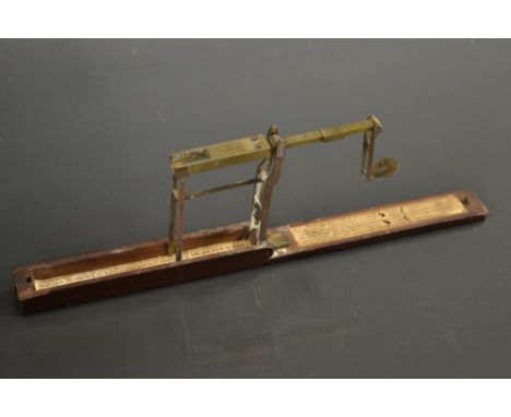 A set of 19th century pocket balance scales, by De Grave & Sons, London, c.1820