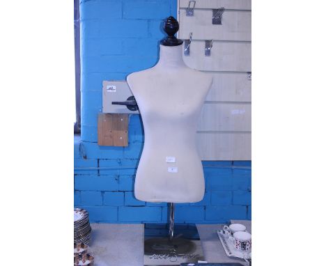 A tailors mannequin torso on stand, shipping unavailable 