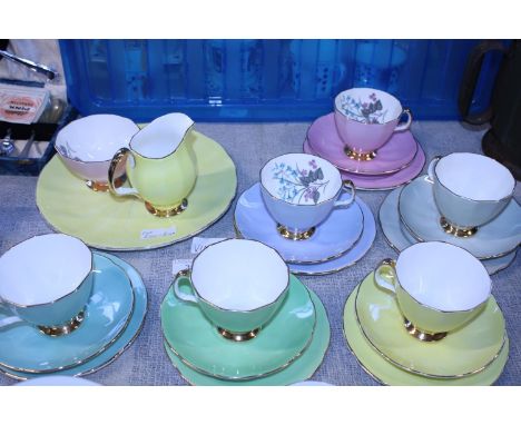 A good selection of Adderley Floral bone china 