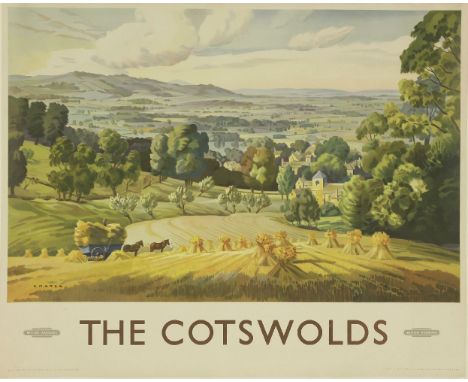 A British Railways 'The Cotswolds' travel poster,lithograph printed in colours, published by the Railway Executive (Western R
