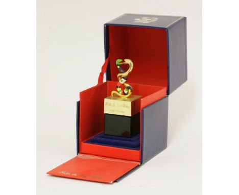 *Niki de Saint Phalle (French, 1930-2002),'Géant du Parfum', first edition, 15ml, painted resin and glass,9cm high, boxed*Art