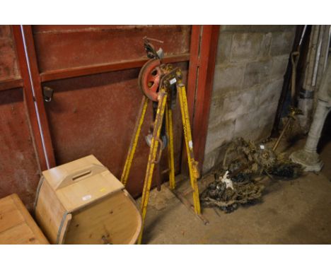 A floor standing pipe bender 