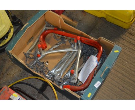 A metal escape ladder