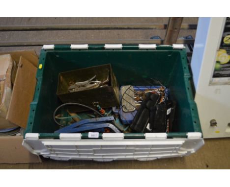 A box of various tools etc