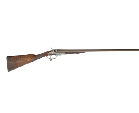 A 12-bore sidelock hammer gun by John Dickson &amp; Son, no. 2714Probably converted from pinfire, the action-body with bold f