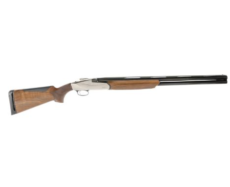 A 12-bore '828U' single-trigger over-and-under ejector gun by Benelli, no. BS023100K17Hold-open top-lever, fully selective si