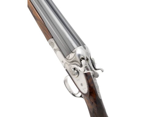 A rare R. Vasco-engraved 28-bore 'Quattrocanne' four-barrelled single-trigger sidelock hammer gun by Abbiatico &amp; Salvinel