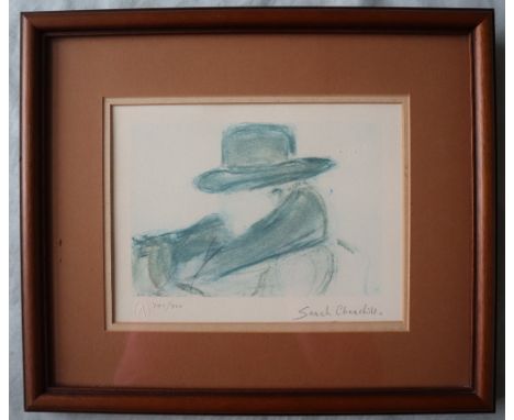 Sarah Churchill (British, 1914-1982)Sir Winston ChurchillA colour print, with blind stamp, limited edition No.700/750Signed i