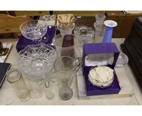 A quantity of various glassware to include Edinburgh Crystal, various vases etc.