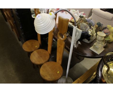An Art Deco style standard lamp