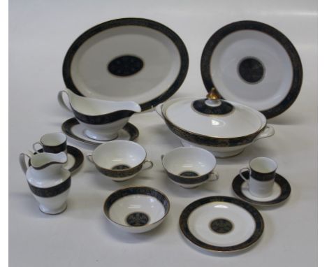 A Royal Doulton Carlyle pattern dinner and tea service. An eight place setting, number 518  First and second quality. No appa
