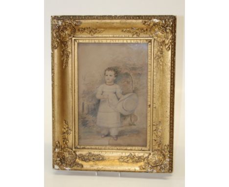 Mrs Waterman ( Early 19th century) A portrait of Louisa Dorothea Greenway. Watercolour. Titled, signed and dated 1822 verso. 