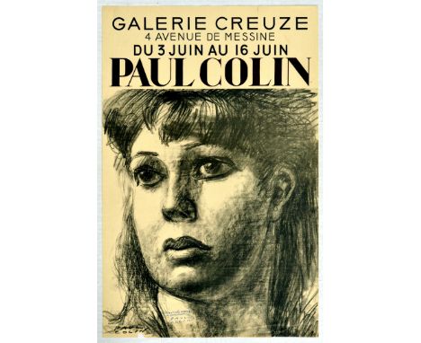 Original vintage art advertising poster for works by the artist Paul Colin (1892-1985), know as one of France's greatest post