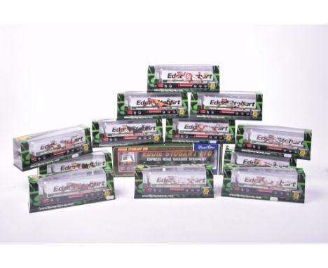 Twenty four boxed Oxford Diecast model Eddie Stobart trucks
Each model from the Stobart Rugby Super League Collection, also a