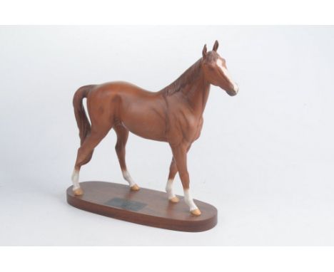 A Beswick Connoisseur Model 'The Minstrel' Matte glazed figure on plinth base, 34cm high.