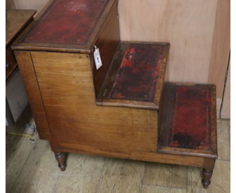 A Regency mahogany step commode H.68cm