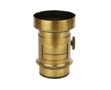 A Voigtlander &amp; Sohn Portrait Euryscop II No.5 Waterhouse Stop Lens, 1890, brass, serial no. 38025, body, VG, polished, e