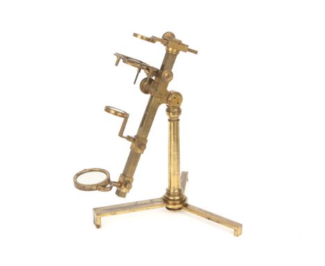 A W &amp; S Jones Most Improved Microscope, English c. 1798, signed to the foot ‘W &amp; S JONES 30 Holborn London’, with fol