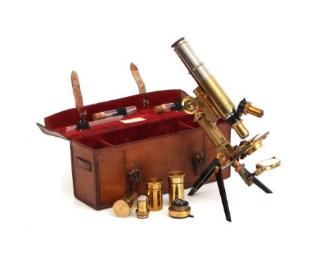 Swifts Improved Clinical, Zoologist &amp; Field Microscope, English, c. 1900, signed to the body tube 'J. Swift &amp; Son, Lo