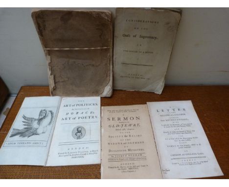 FLETCHER J. (Pubs). &nbsp;A Letter to the Fellows of a College Concerning their Method of Fining, disbound, n.d. but c.1760's