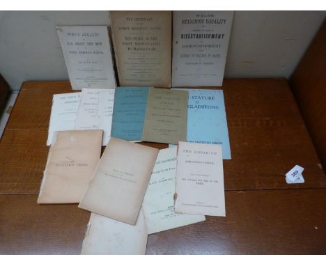 Europa Tracts &amp; Similar. &nbsp;7 various, two in orig. wrappers, the others disbound, c.1871; also a bundle of other 19th