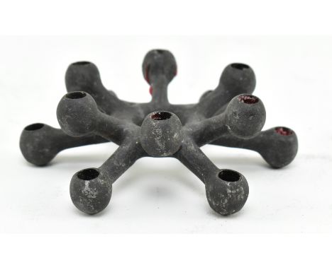 Jens Quistgaard for Dansk Designs - A retro mid 20th century circa 1960s cast iron Spider Tiny Taper Holder candelabra candle