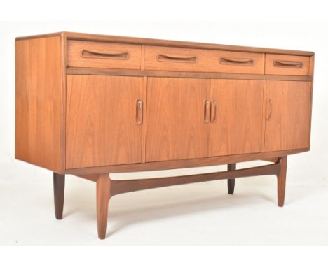 G-Plan - Fresco Range - a retro mid 20th century circa 1960s teak wood buffet sideboard credenza. The sideboard featuring a r