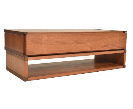 Peter Sorensen - 'PS System' - a retro 20th century Danish teak wood modular wall system. The set comprises a single drawered