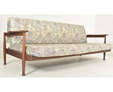 George Fejer and Eric Phamphilon for Guy Rogers - Manhattan - a retro mid 20th century circa 1960s teak framed upholstered so